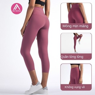 AirActive Quần Legging Thể Thao Nữ Tập Gym Cao Lưng Quần Lửng Tấc Yoga