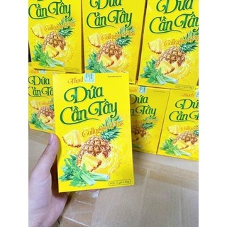 10 gói Thạch Dứa Cần Tây Collagen Plus thơm dễ ăn và giảm cân an toàn