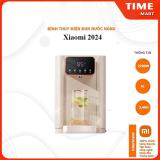 Bình thủy điện máy nước nóng lạnh để bàn Xiaomi Qcooker 2024. Công suất 2200W dung tích 4L, 6 mức nhiệt và khóa an toàn