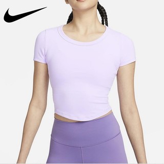 Tối giản Đa Năng Cao Cấp Áo Crop Tops Nữ Thể Thao Giải Trí Tập Yoga Đi Xe Đạp Tay Ngắn Slim Fit Mỏng Tee FN2805-512