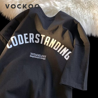 VOCKOO áo phông nam Áo Thun phông áo nam thun Áo Thun Form Rộng Ngắn Tay Unisex C98AEX5 26Z240623