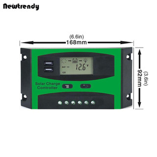 [0202]  Solar Charge Controller 30A PWM 12V 24V LCD Display Solar System Controller