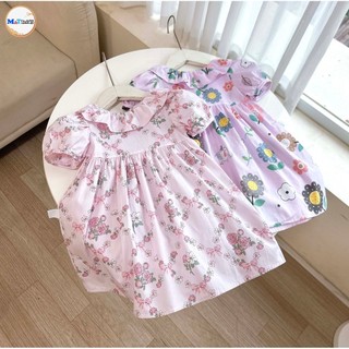 Váy bé gái cổ bèo tay bồng hoa - mt2579