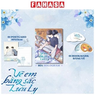 Sách vẽ em bằng sắc lưu ly - tặng kèm bookmark bảng màu + postcard