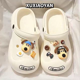 XUXIAOYAN dép cross dép kiểu nữ đi chơi Độc lạ Hợp thời Đi biển Đế chống trơn trượt FBT2450SZY 27Z240630