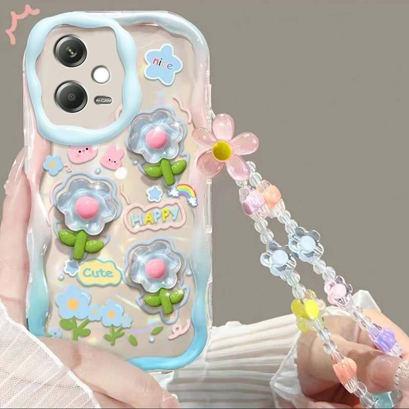 Ốp Điện Thoại Nữ Phong Cách Chống Sốc Thẩm Mỹ Có Vòng Tay Redmi note 15 note15 pro note 15 pro + not