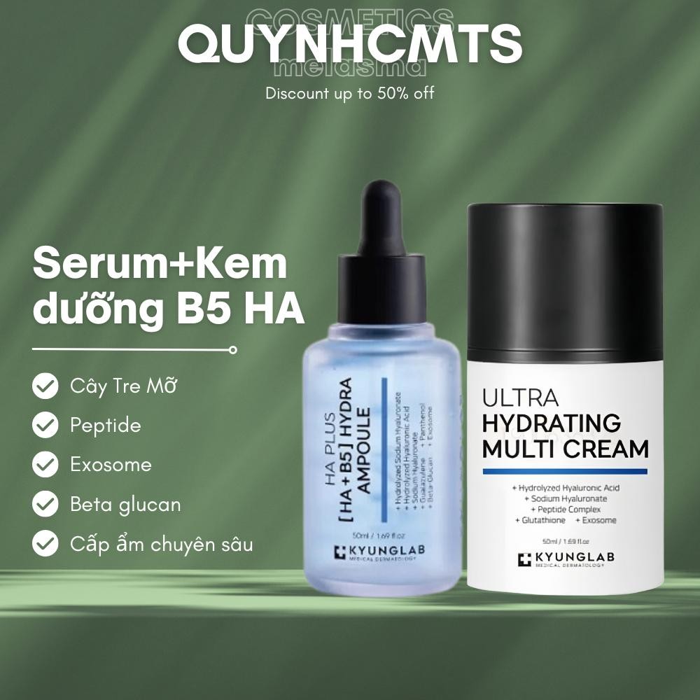 Combo Serum và Kem Dưỡng B5 HA Kyunglab 50ml - Làm Đẹp Da Cho Nữ - Women kem  dưỡng