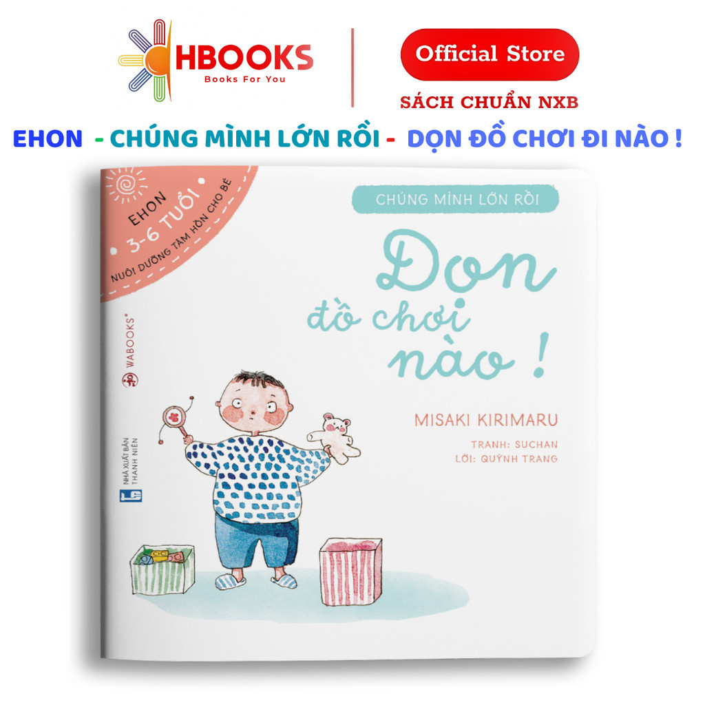 Sách Dọn Đồ Chơi Nào Ehon Dành Cho Trẻ Từ 3 Đến 6 Tuổi - Wabooks