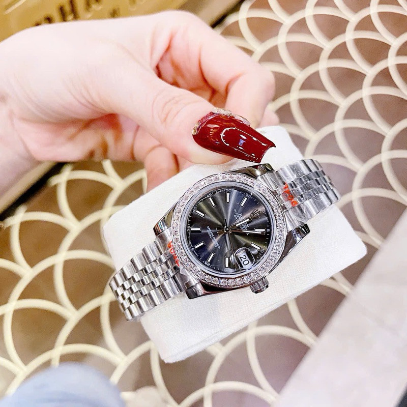 [ L.M Store]  [ FULLBOX ] Đồng Hồ Nữ Rollex Case 31mm Sang Chảnh Máy Pin Nhật