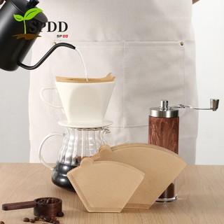 Spdd 100 chiếc giấy lọc cà phê hình nón dùng một lần cho máy pha 1–6 cốc, nhỏ giọt cầm tay, không rỉ ngoài trời