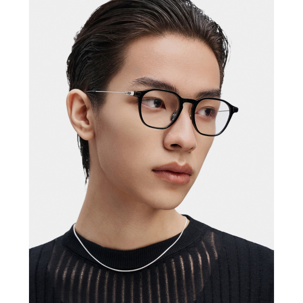 MUJOSH - Gọng kính đa giác nam thời trang_MJ11FM1053-BKC1