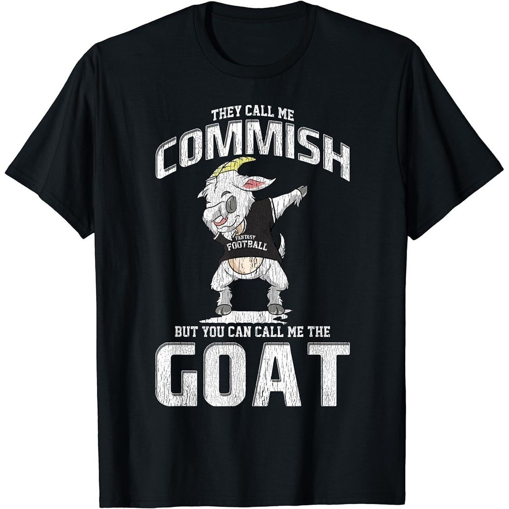 Fantasy Ủy viên bóng đá Commish Dabbing Goat Draft Day Áo thun