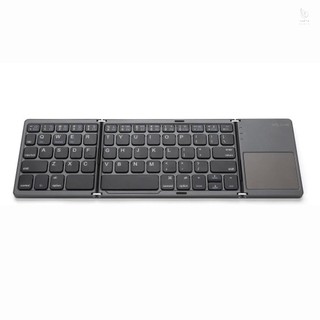 Bàn phím không dây BT có thể gập lại Kích thước bỏ túi Bàn phím không dây Mini BT di động có bàn di chuột cho Android, Windows, PC, Máy tính bảng