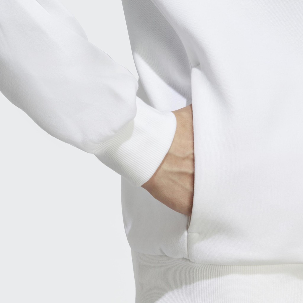 Adidas Phong cách sống Áo Hoodie Khóa Kéo 3 Sọc Future Icons Nam trắng IC8258