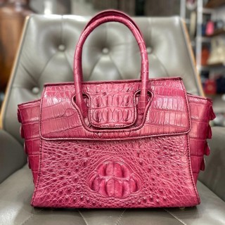 Túi Quai Âm Hông Xòe Da Cá Sấu 31*19*10 Bag Nữ
