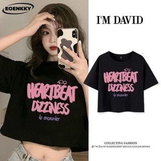 EOENKKY áo phông áo thun nữ croptop baby tee Minimalist Korean Fashion Vintage A29J0YN 17Z240424