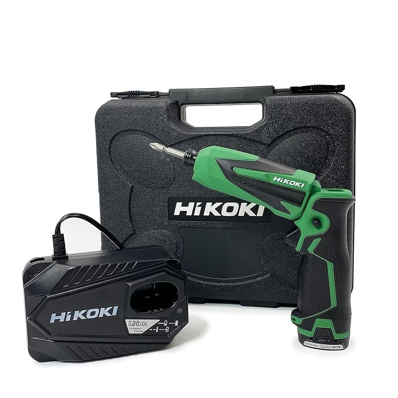 Amazon.co.jp Limited】HiKOKI 7.2V Rechargeable Pen Impact Driver with First Repair Warranty Includes 1 battery, charger and case WH7DL(LCSK)