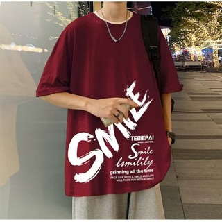 (30-130kg) M-8XL áo phông nam big size Áo Thun Cotton in chữ đường phố cao cấp hợp thời trang Áo thun nửa tay quá khổ Áo thun trẻ trung