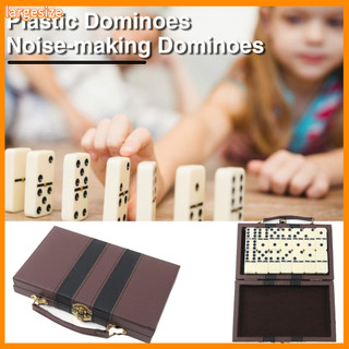 Size lớn| bộ domino cho trẻ em và người lớn domino bộ trò chơi domino cổ điển có ốp lưng cho gia đình vui nhộn 28 gạch sáng tạo thẻ cờ vua trò chơi tiệc tuyệt vời cho người lớn trẻ em
