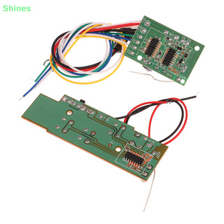 Shines 2.4g 4ch rc điều khiển từ xa mạch pcb bộ phát và thu bảng điều khiển từ xa đồ chơi ăng ten hệ thống vô tuyến vn