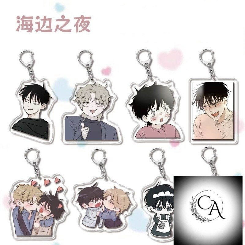 Móc khoá Đêm bên bờ biển Low Tide in Twilight Anime Yeo TaeJu Kim EuiHyun Acrylic Key Chain Man Kore