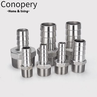 Conopery 1 Cái Khớp Ống, Bộ Chuyển Đổi Đầu Nối Ống Thép Không Gỉ 304, Bền 1 / 8 "3 / 8" 1 / 2 "1 / 4" Nam Ren 6mm Đến 12mm Ống Lắp Cho Ống PU PE