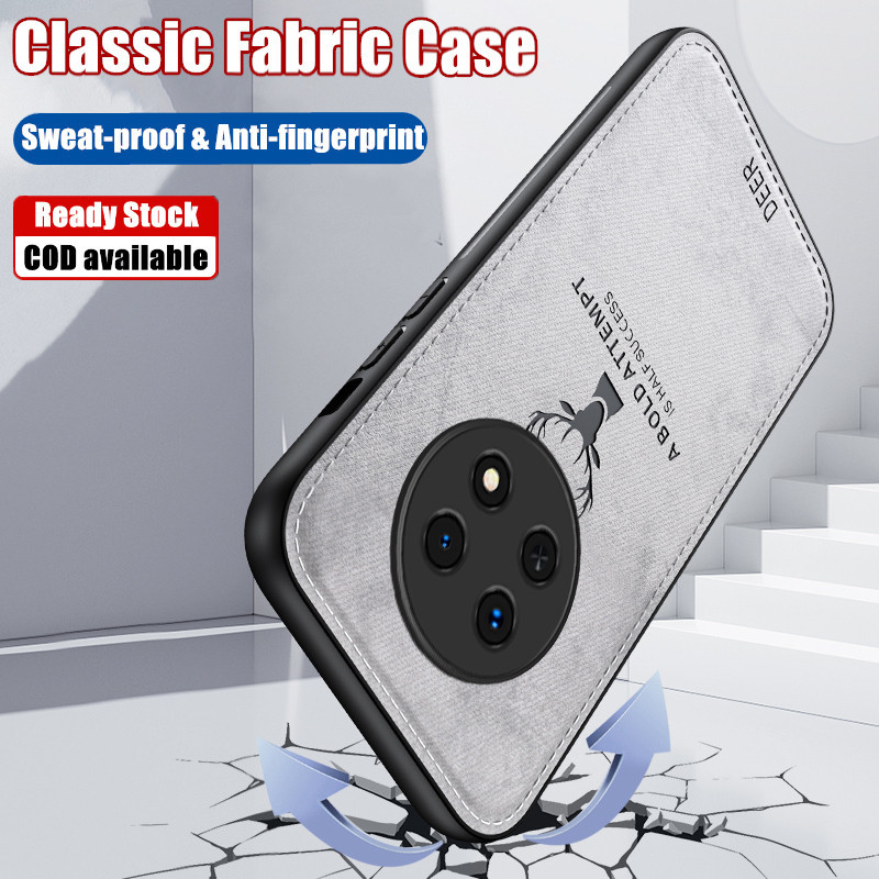 Dành Cho Honor Magic 7 Lite BRP-NX1 Retro Canvas Phong Cách Mềm Vải Họa Tiết Ốp điện thoại Thoáng Kh