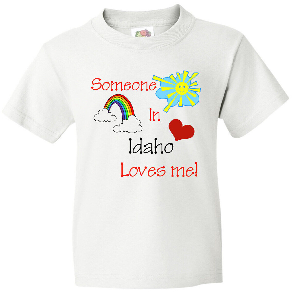 Có người ở Idaho yêu tôi Áo thun trẻ trung Love State Tee Nam Trẻ em