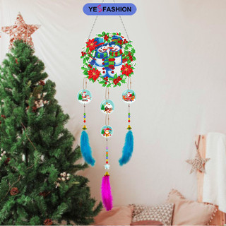 Yesfashion Dream Catcher Feather Bead Chain Treo Mặt Dây Chuyền Chuông Gió Bộ Quà Tặng Phước Lành
