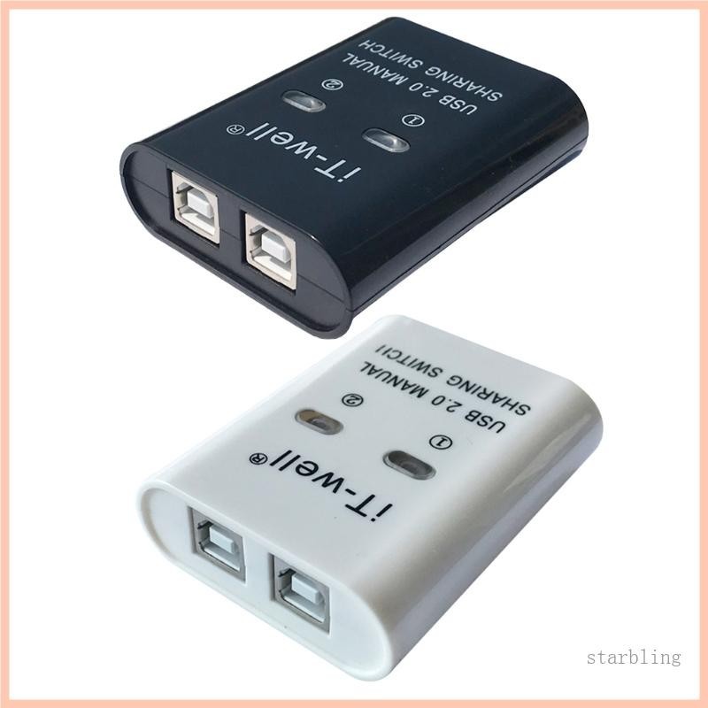 Thiết bị chia sẻ máy in USB Star Bộ chia dữ liệu Bộ chia chuyển đổi thủ công Hub 2 trong 1 Ra