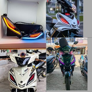 Demi lưới xi nhan dành cho Exciter 135 4S 2005-2010 Malasysia_ Chỉnh đen bằng remote_ms1