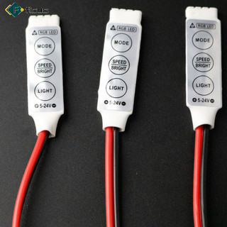 Sẵn sàng! Bộ điều khiển màu RGB Mini 3 phím Bộ điều chỉnh độ sáng cho dải đèn LED