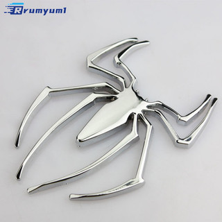 Còn hàng! Tự Động Độc Đáo Người Nhện Xe Đuôi Fender Xe Dán 3D Kim Loại Xe Đề Can