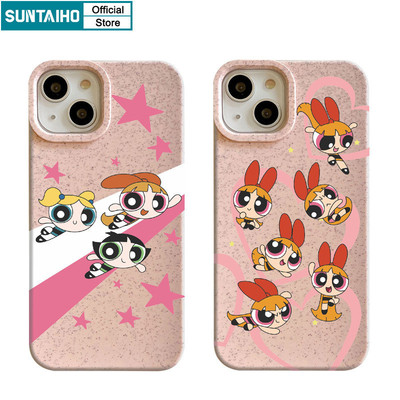 Suntaiho Ngộ nghĩnh Dễ Thương Vỏ Bay Cảnh Sát Cô Gái Họa Tiết Ốp lưng Cho Iphone 15 14 12 13 11 Pro Max IP 7 8 Plus Iphon X Xs XR Xs Max Silicone Mềm Cao Cấp Chống Sốc Ốp Lưng