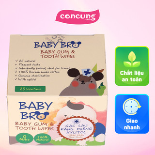 Gạc vệ sinh răng miệng Baby Bro cho bé