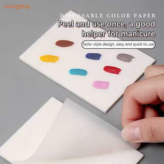 50 bảng dùng một lần cho móng tay chống thấm nước sơn móng tay màu trộn đĩa vẽ giấy sơn sách tấm móng tay nghệ thuật dụng cụ