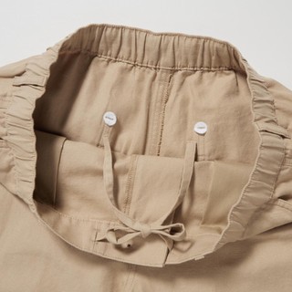 Quần short linen UNI có dây rút
