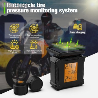 Winter064 Hệ thống giám sát áp suất lốp xe máy Sạc USB năng lượng mặt trời IP67 Chống thấm nước Độ chính xác cao TPMS