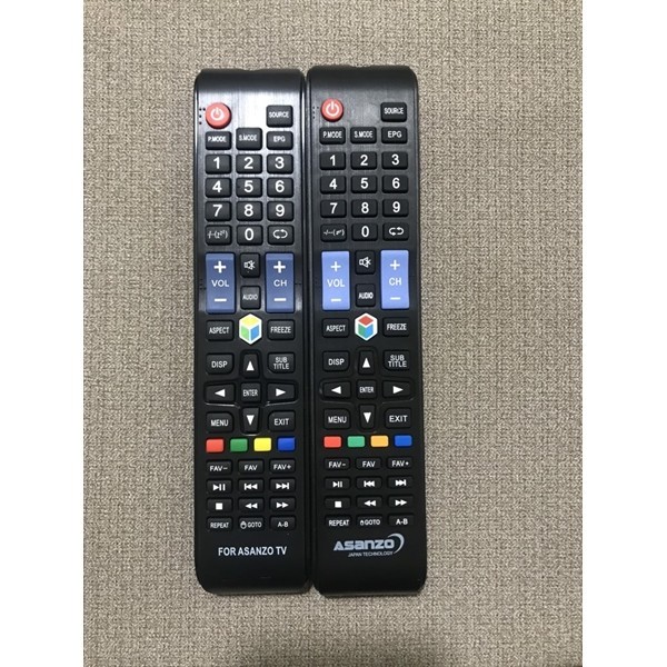 Điều khiển remote từ xa dùng cho tivi Asanzo dài internet -4-tặng kèm pin-đầu bấm tivi Asanzo dài in