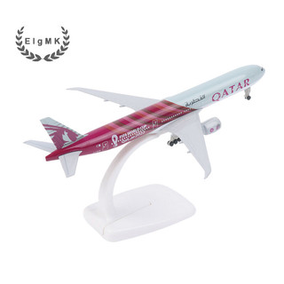 Máy bay hợp kim 20cm Air QATAR Airways Mẫu máy bay Boeing 777 Diecast Máy bay Bánh xe hạ cánh Máy bay Mô hình máy bay