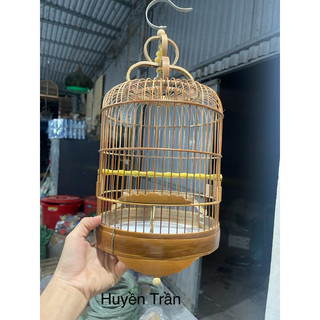 Lồng chim vành khuyên, lồng khuyên lùn nan khít (bước nan 1cm) chất liệu trúc xử lý giá rẻ Kabosa