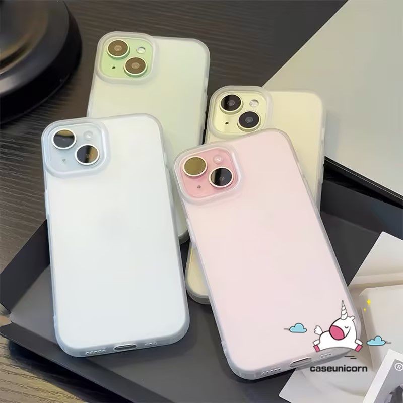 Vỏ mềm trong suốt có lỗ lớn sang trọng màu trơn Tương thích cho Samsung A05S A05 A07 A15 A16 A34 A35