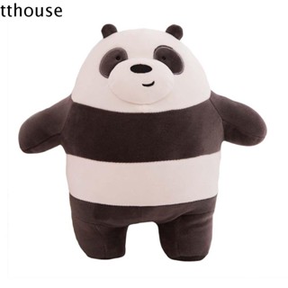 Tthouse We Bare Bears Quà tặng sinh nhật 25 / 30cm Gối sang trọng Trang trí nhà cửa Gấu Trẻ em Quà tặng Búp bê sang trọng