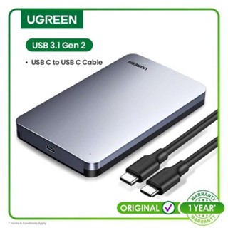  Hộp đựng Ổ cứng 2.5 Ugreen 80556 70499 CM300   cổng USB C 3.1 Gen 2,Support SSD HDD 6TB   