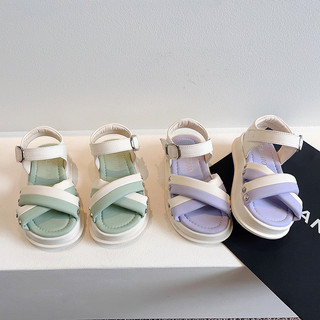 [Duo Leimi] Hàng có sẵn Phong cách mới cho trẻ em Phong cách phương Tây Giày sandal thông thường Hàng có sẵn cho bé gái Giày công chúa đế mềm thời trang dễ thương Dép nữ Giày công chúa bé gái Giày công chúa bé gái Giày thường ngày Dép trẻ em