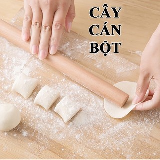 Cán lăn gỗ trơn，Cán Lăn Bột Làm Bánh bằng gỗ từ 16cm-30cm-Giuseppe