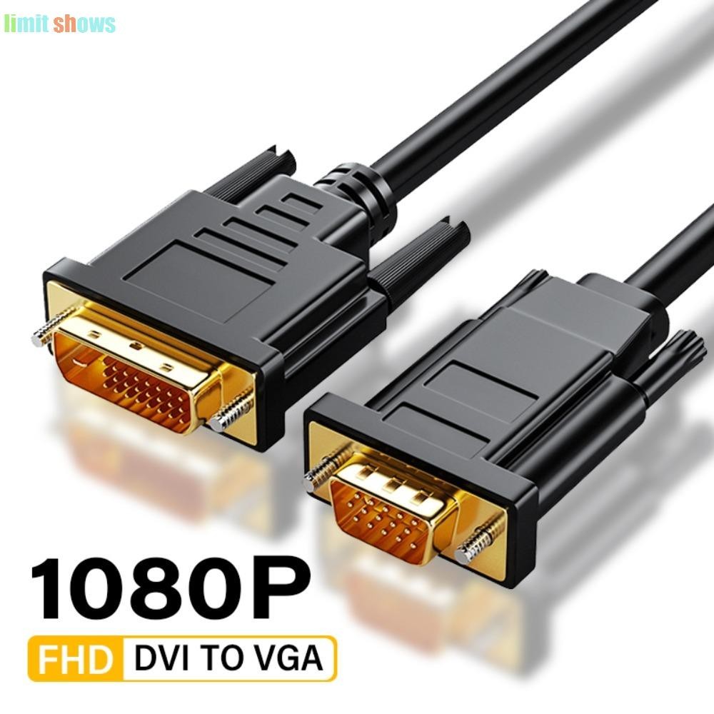 Giới HẠN SHOWS Dvi 24 + 1 Sang Vga Cáp Mạ Cắm Và Chạy Cho Laptop / Máy Tính Để Bàn / Máy Chiếu / HDT