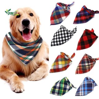 Mntt Cổ Chó Thiết Kế Thời Trang Đồ Dùng Cho Thú Cưng Bandana Kẻ Sọc Tam Giác Yếm Có Thể Điều Chỉnh Khăn Cổ