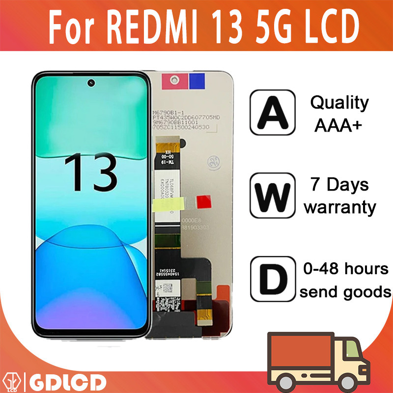 Dành Cho Xiaomi Redmi 13 5G LCD 2404ARN45A Màn Hình Hiển Thị Có Khung Màn Hình Cảm Ứng Lắp Ráp