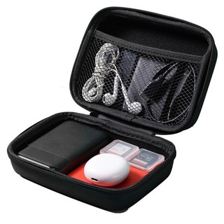 Ba EVA Hard Case Túi Heaphone Vuông Có Túi Lưới Bên Trong Túi Mang Theo Có Túi Lưới Bên Trong Cho Phụ Kiện Điện Tử